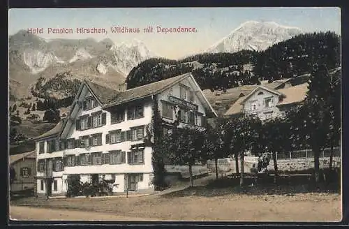 AK Wildhaus, Hotel Pension Hirschen mit Dependance