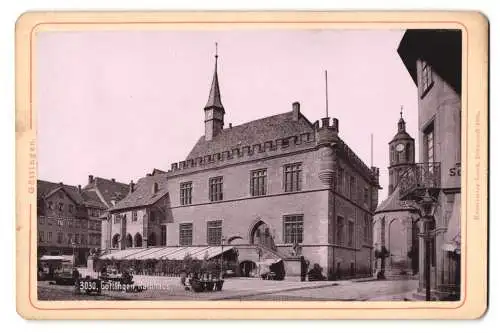 Fotografie Lautz, Darmstadt, Ansicht Göttingen, das Rathaus mit Vorplatz