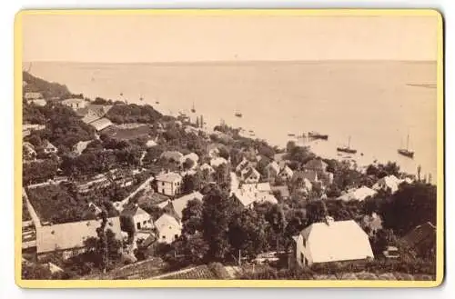 Fotografie Sophus Williams, Berlin, Ansicht Hamburg, Blick auf Blankenese vom Süllberg aus gesehen