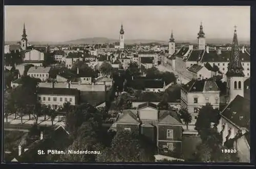 AK St. Pölten, Ortsansicht mit Kirche