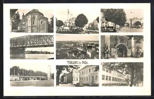 AK Tulln an der Donau, Neun Ansichten des Ortes