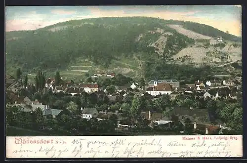 AK Wöllersdorf, Panoramablick