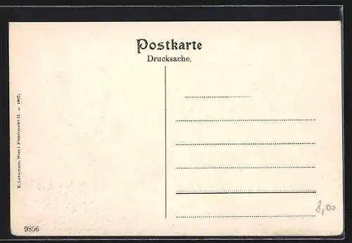 AK Wienerbruck, Blick auf den Ort und den Oetscher