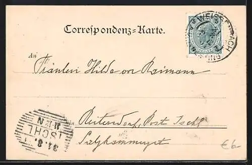 AK Weissenbach a. d. Triesting, Teilansicht mit Kirche