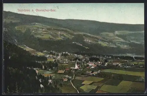 AK Steindorf am Ossiacher See, Tschöran mit Kirche