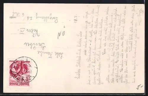 AK Opponitz, Teilansicht mit Kirche