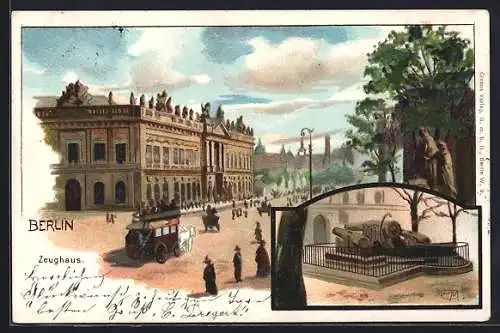 Künstler-AK Carl Münch: Berlin, Blick zum Zeughaus