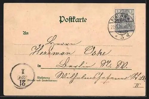 Künstler-AK Carl Münch: Berlin, Blick zum Zeughaus