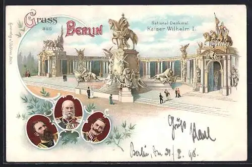 AK Berlin, Nationaldenkmal Kaiser Wilhelm I. von Preussen