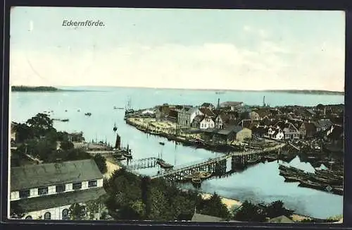 AK Eckernförde, Teilansicht mit Blick aufs Meer