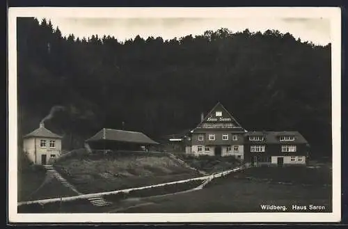 AK Wildberg / Württ., Hotel Haus Saron