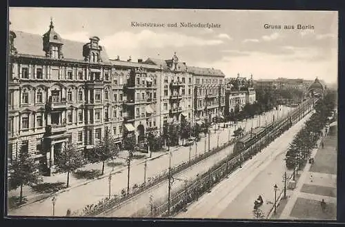 AK Berlin-Kreuzberg, Hochbahn in der Kleiststrasse