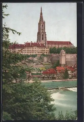 AK Bern, Münster mit Aarschwelle