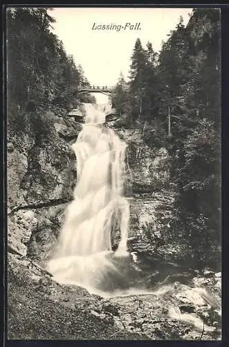 AK Lassing-Fall, Blick auf den Wasserfall