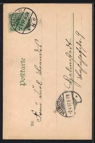 Lithographie Hundertjährige Geburtstagsfeier des Kaisers Wilhelm I. am 22.3.1897