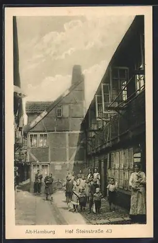 AK Alt-Hamburg, Hof Steinstrasse 43