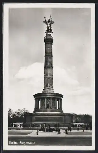 AK Berlin-Tiergarten, Siegessäule, Ost-West-Achse