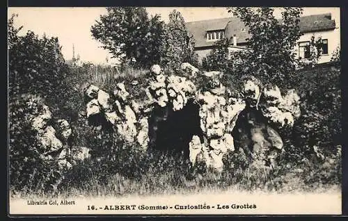 AK Albert /Somme, Curiosités, Les Grottes