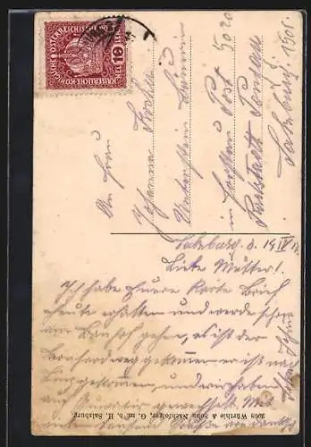 AK Partie an der Festung Hohen-Salzburg