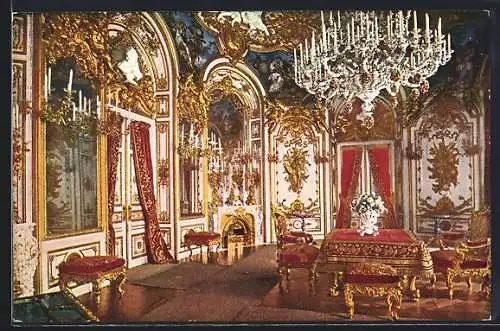 AK Königsschloss Herrenchiemsee, Speisezimmer