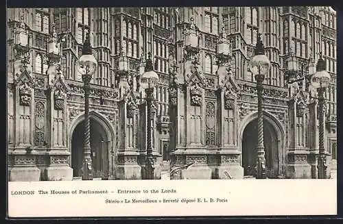 Stereo-AK London, The Houses of Parliament, Entrance to the Lords