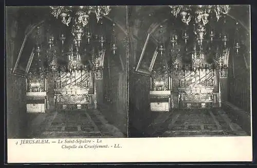Stereo-AK Jerusalem, Le Saint-Sepulcre, La Chapelle du Crucifiement