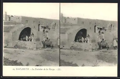 Stereo-AK Nazareth, La Fontaine de la Vierge
