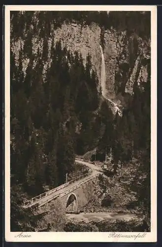 AK Rütiwasserfall, Blick auf den Wasserfall