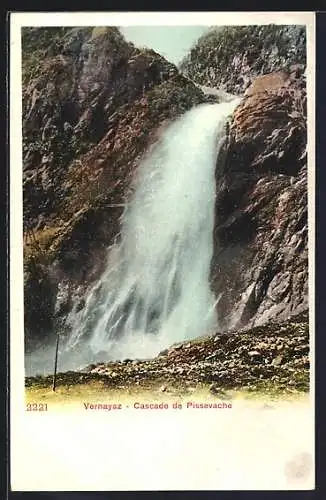 AK Cascade de Pissevache, Wasserfall in Vernayaz