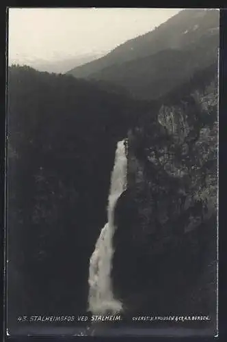 AK Stalheimsfos, Blick auf den Wasserfall