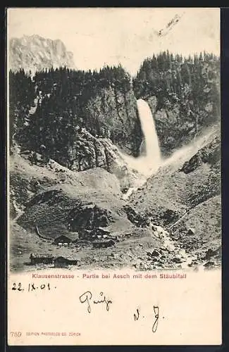 AK Stäubifall, Wasserfall bei Aesch an der Klausenstrasse