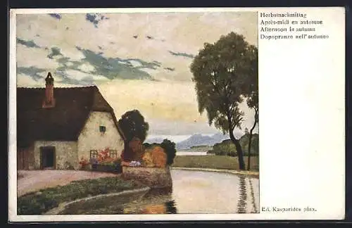 Künstler-AK Brüder Kohn (B.K.W.I) Nr.: 338, Herbstnachmittag