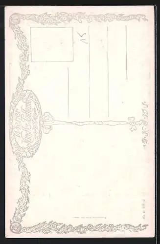 Künstler-AK Wien I, Partie auf dem Franziskanerplatz