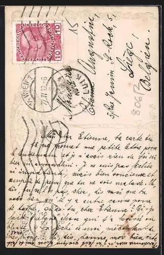 Künstler-AK Wien, Stefansdom im Winter