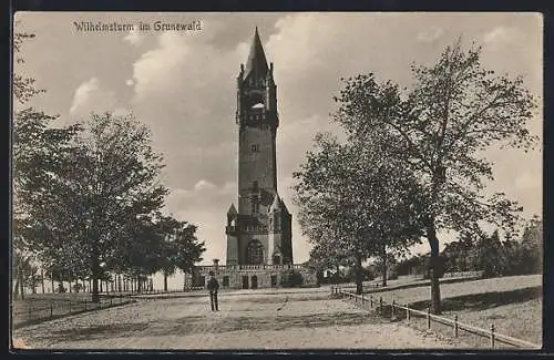 AK Berlin-Grunewald, Der Wilhelmsturm im Grunewald