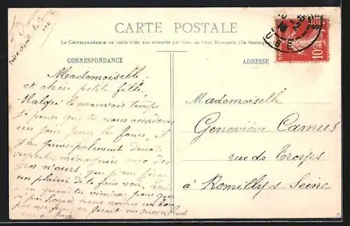 AK Troyes, Inondation Janvier 1910, Place des Charmilles
