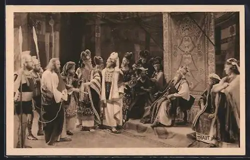 AK Oberammergau, Passionsspiele 1922, Jesus vor Herodes