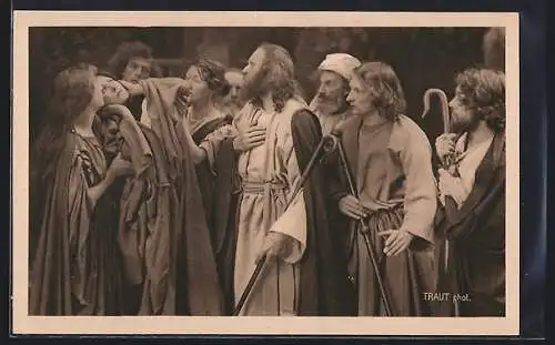 AK Oberammergau, Abschied von Bethania bei den Passionsspielen 1922