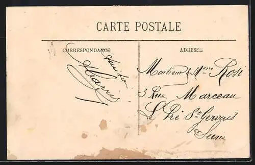 AK Paris, inondations de janvier 1910, la cour d`honneur de la chambre des députés