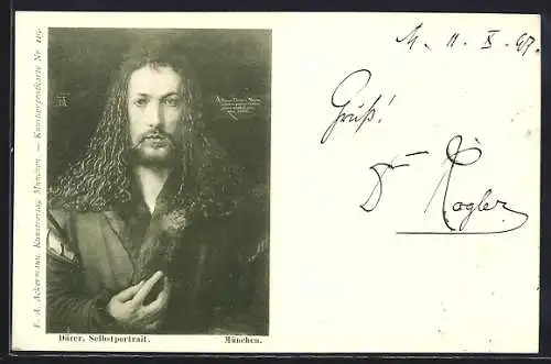 AK Albrecht Dürer Selbstportrait