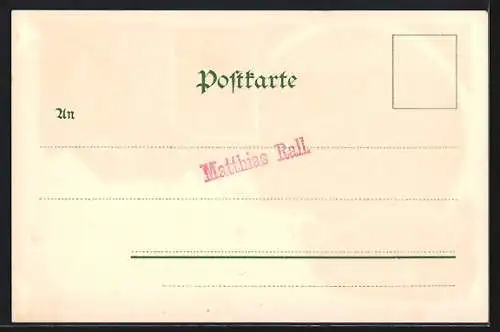 Lithographie Liebenzell, Gesamtansicht, Unteres Bad und Kollbachthal