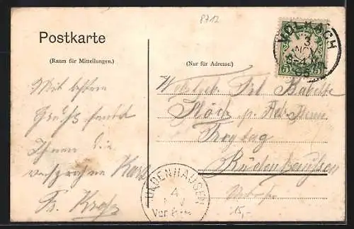 AK Volkach a. M., Blick in die Spitalstrasse