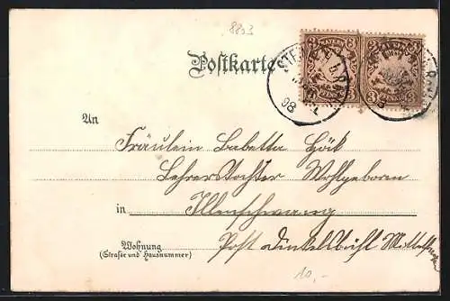 Lithographie Rothenburg o. T., Rathaus, Röderthor, Klingenthor