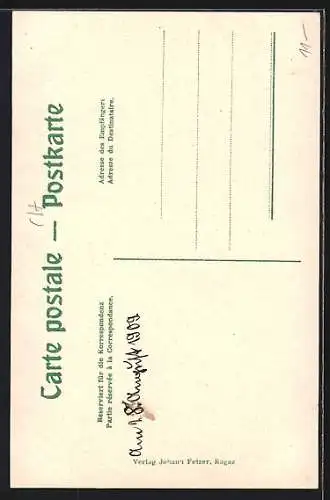 AK Bad Pfäfers, Ende der Taminaschlucht