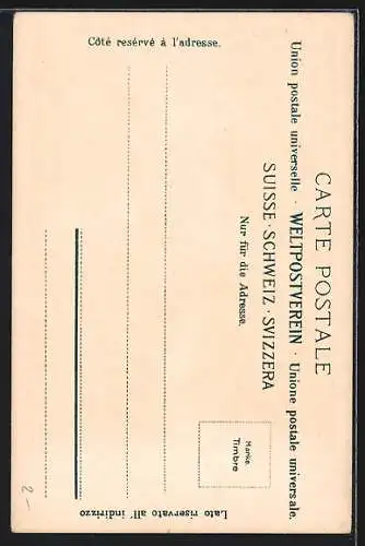 AK Trümmelbach mit Wasserfall