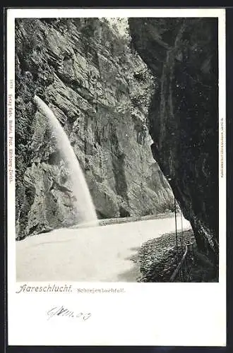 AK Aareschlucht, Schrejenbachfall, Wasserfall