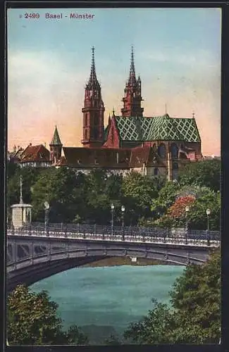 AK Basel, Blick zum Münster