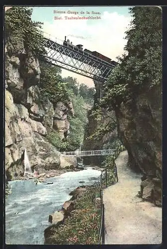 AK Biel / Bienne, Taubenlochschlucht / Gorge de la Suze