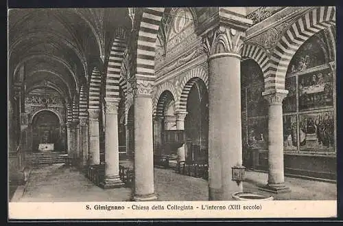 AK S. Gimignano, Interno della Basilica di S. Maria Assunta