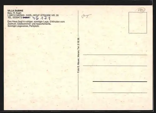 AK Meran, Villa Sabine